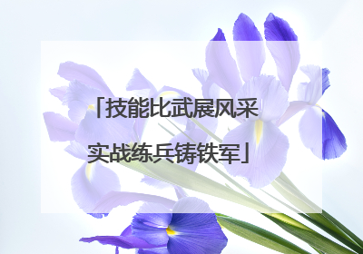 技能比武展风采 实战练兵铸铁军