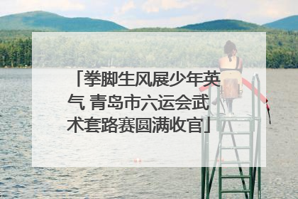 拳脚生风展少年英气 青岛市六运会武术套路赛圆满收官