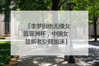 李梦因伤无缘女篮亚洲杯，中国女篮新老交替加速
