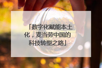 数字化赋能本土化，麦当劳中国的科技转型之路