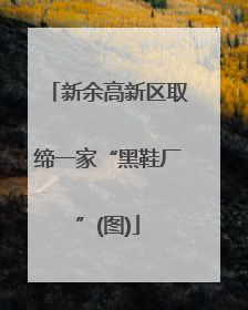 新余高新区取缔一家“黑鞋厂”(图)