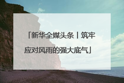 新华全媒头条丨筑牢应对风雨的强大底气