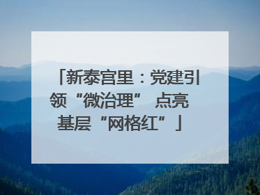 新泰宫里：党建引领“微治理” 点亮基层“网格红”