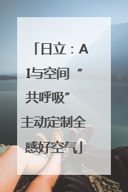 日立：AI与空间“共呼吸” 主动定制全感好空气