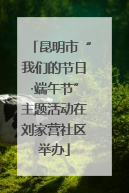 昆明市“我们的节日·端午节”主题活动在刘家营社区举办