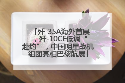 歼-35A海外首展，歼-10CE低调“赴约”，中国明星战机组团亮相巴黎航展