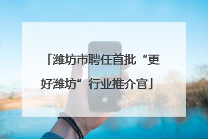 潍坊市聘任首批“更好潍坊”行业推介官