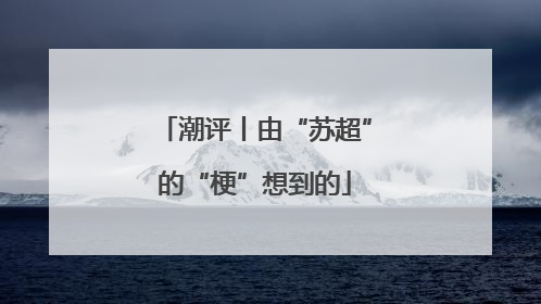 潮评丨由“苏超”的“梗”想到的