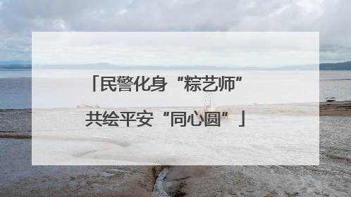民警化身“粽艺师” 共绘平安“同心圆”