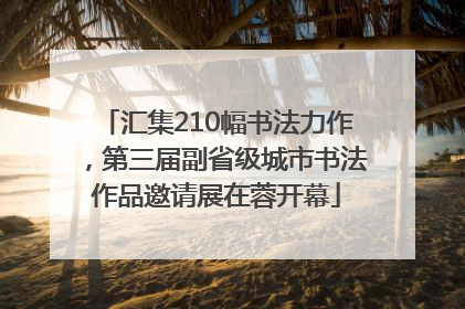 汇集210幅书法力作，第三届副省级城市书法作品邀请展在蓉开幕
