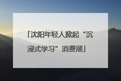沈阳年轻人掀起“沉浸式学习”消费潮