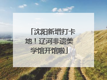 沈阳新增打卡地！辽河非遗美学馆开馆啦