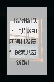 温州洞头：“片区组团强村发展”探索共富新路
