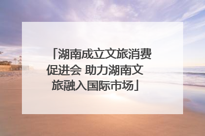 湖南成立文旅消费促进会 助力湖南文旅融入国际市场