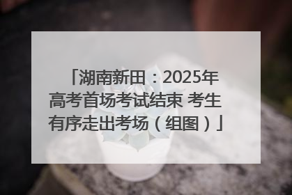 湖南新田：2025年高考首场考试结束 考生有序走出考场（组图）