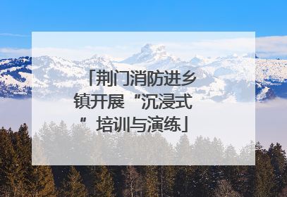 荆门消防进乡镇开展“沉浸式”培训与演练