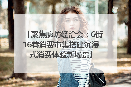 聚焦廊坊经洽会：6街16巷消费市集搭建沉浸式消费体验新场景