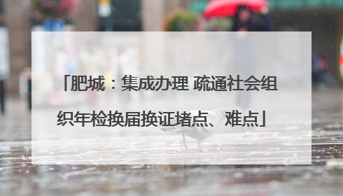 肥城：集成办理 疏通社会组织年检换届换证堵点、难点