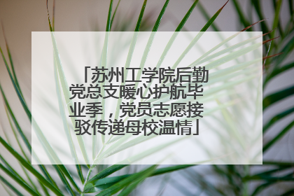 苏州工学院后勤党总支暖心护航毕业季，党员志愿接驳传递母校温情
