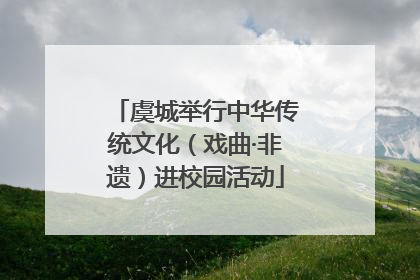 虞城举行中华传统文化（戏曲·非遗）进校园活动
