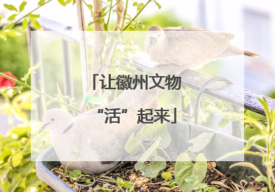 让徽州文物“活”起来