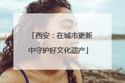 西安：在城市更新中守护好文化遗产