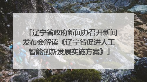 辽宁省政府新闻办召开新闻发布会解读《辽宁省促进人工智能创新发展实施方案》