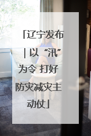 辽宁发布｜以“汛”为令 打好防灾减灾主动仗