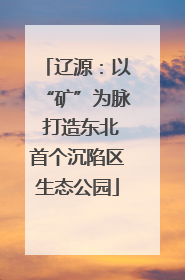 辽源：以“矿”为脉 打造东北首个沉陷区生态公园