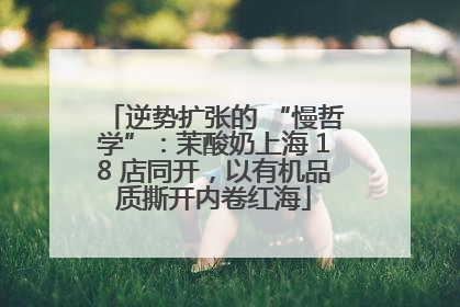 逆势扩张的 “慢哲学”：茉酸奶上海 18 店同开，以有机品质撕开内卷红海