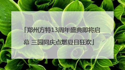 郑州方特13周年盛典即将启幕 三园同庆点燃夏日狂欢