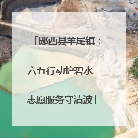 郧西县羊尾镇：六五行动护碧水 志愿服务守清波