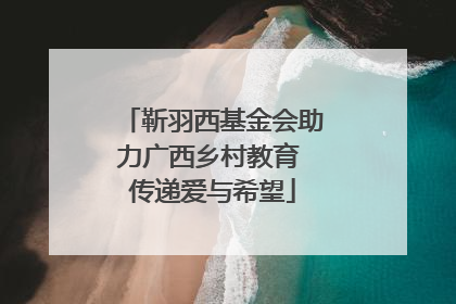 靳羽西基金会助力广西乡村教育 传递爱与希望