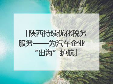 陕西持续优化税务服务——为汽车企业“出海”护航