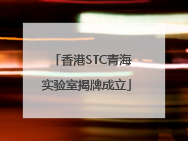 香港STC青海实验室揭牌成立