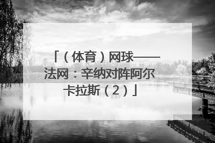 （体育）网球——法网：辛纳对阵阿尔卡拉斯（2）