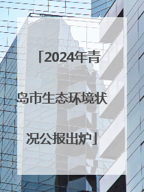2024年青岛市生态环境状况公报出炉