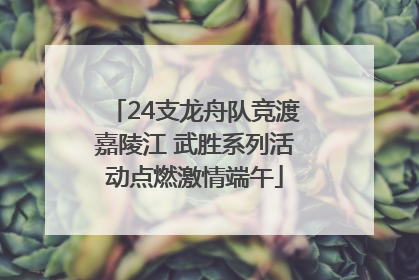 24支龙舟队竞渡嘉陵江 武胜系列活动点燃激情端午