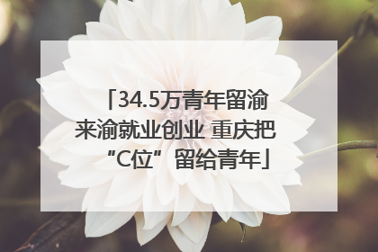 34.5万青年留渝来渝就业创业 重庆把“C位”留给青年